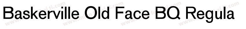 Baskerville Old Face BQ Regular字体转换